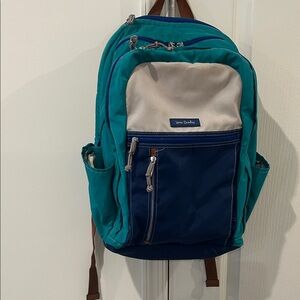 Vera Bradley Teal and Navy Backpack